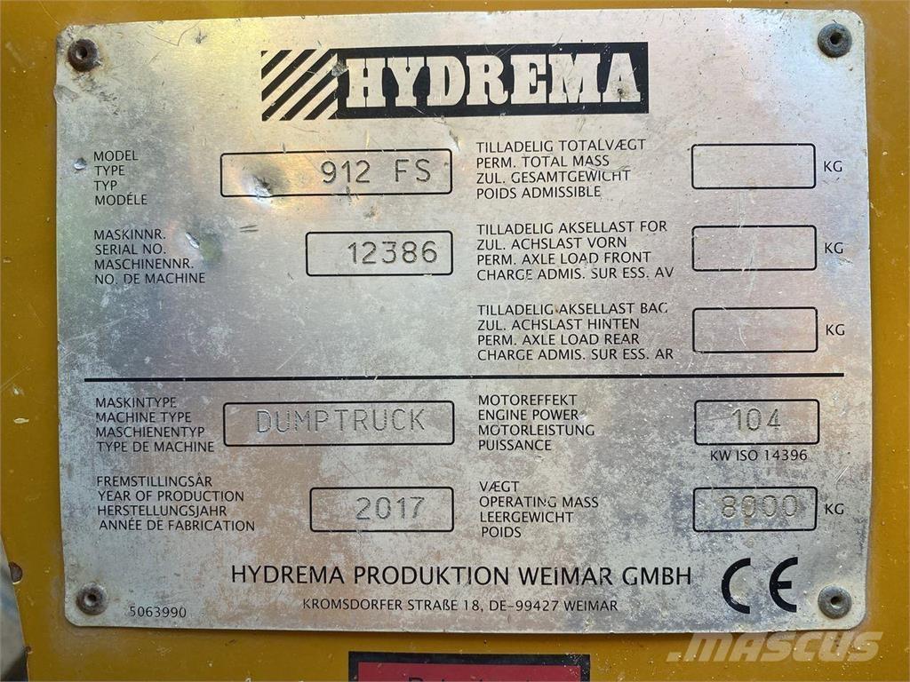 Hydrema 912FS Mini dumpere