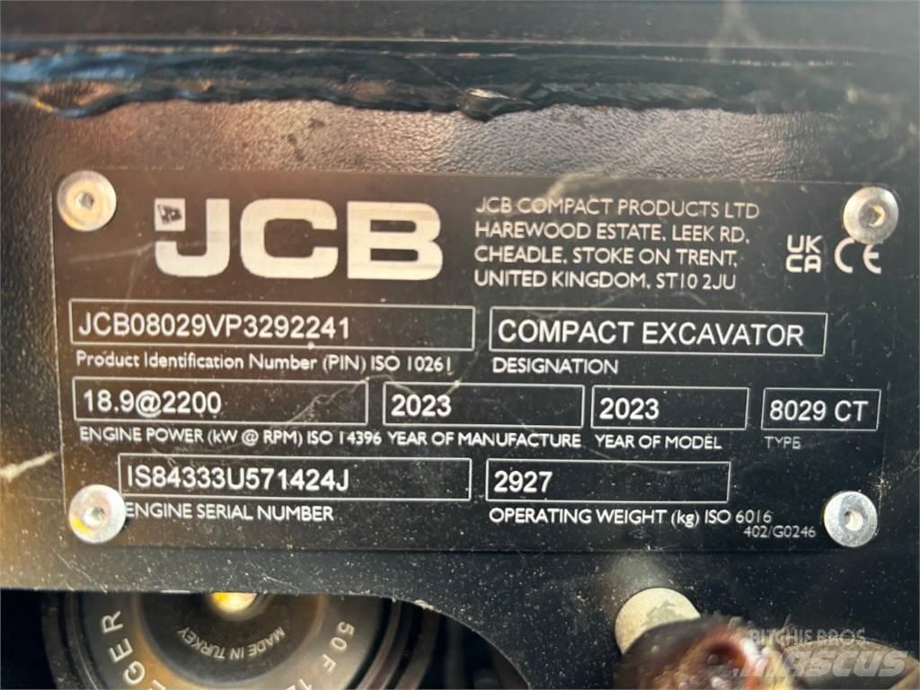 JCB 8029CTS Minigravere <7t