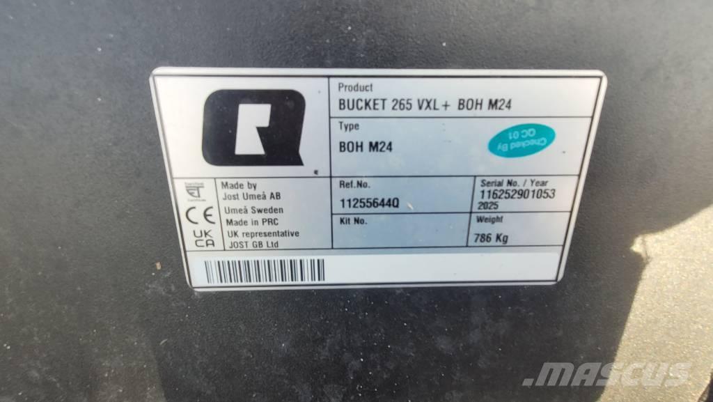 Quicke VXL+ 265 Frontlaster ektrautstyr