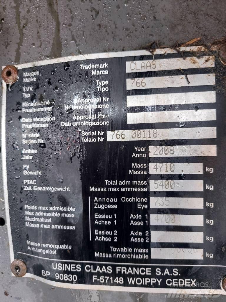 CLAAS kombipress 355 Rundballepresser