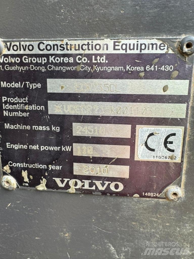 Volvo ECR 235 C L Beltegraver