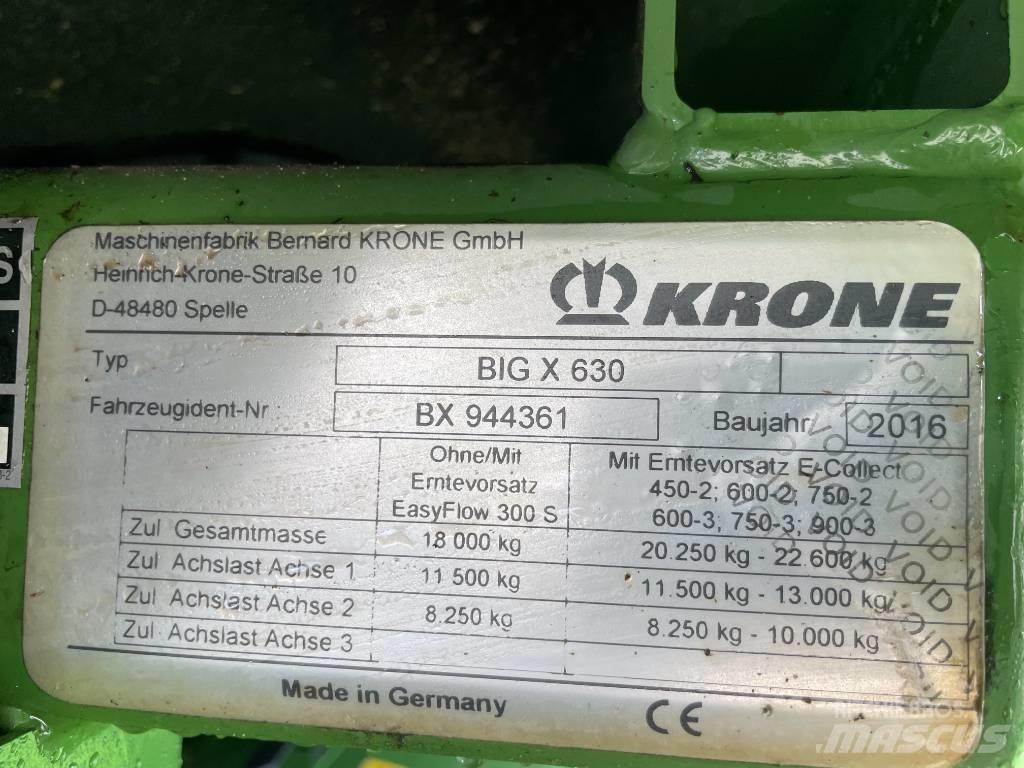 Krone Big X 630 Selvdrevne fôrhøstere