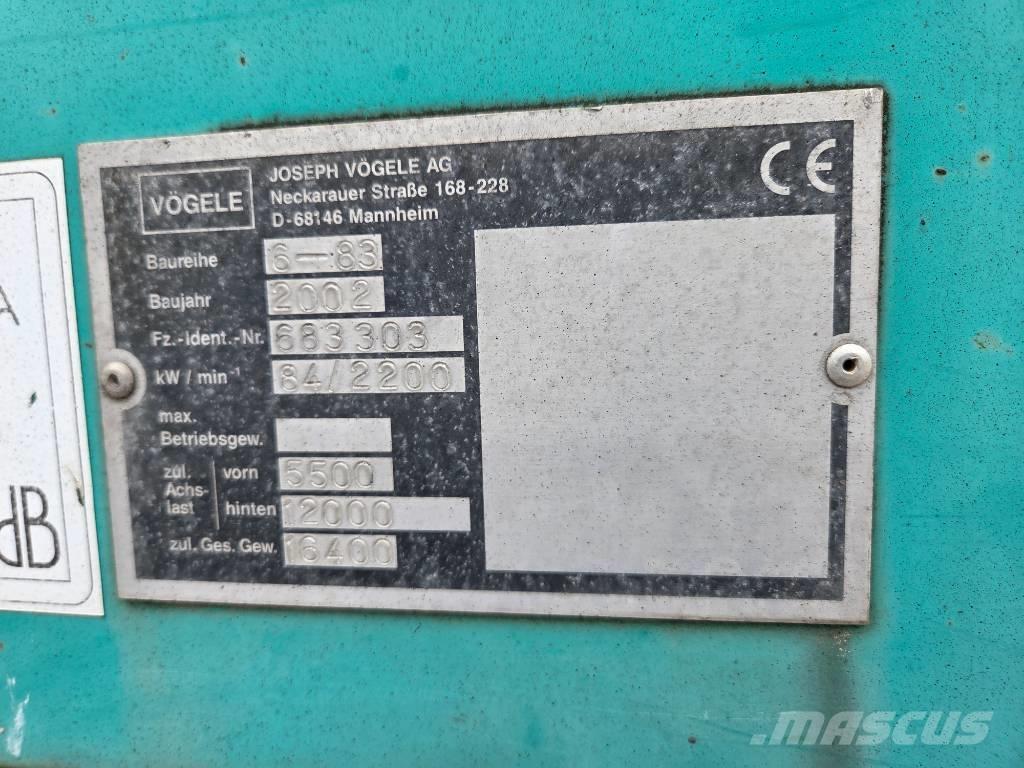 Vögele Super 1603 Asfaltutleggere