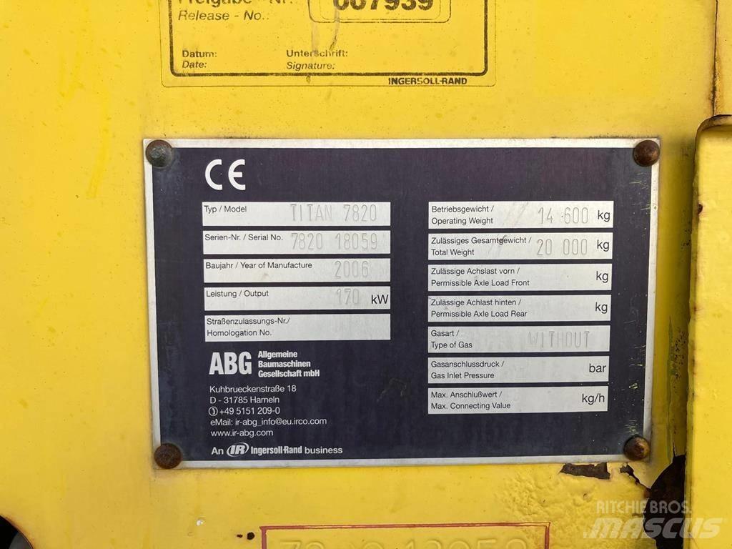 ABG Titan 7820 Asfaltutleggere