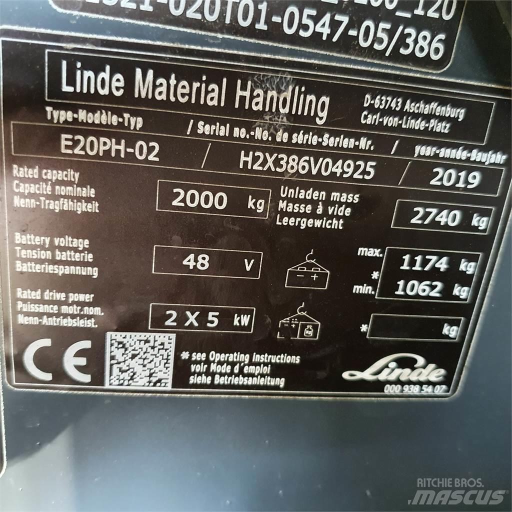 Linde E20PH Elektriske trucker
