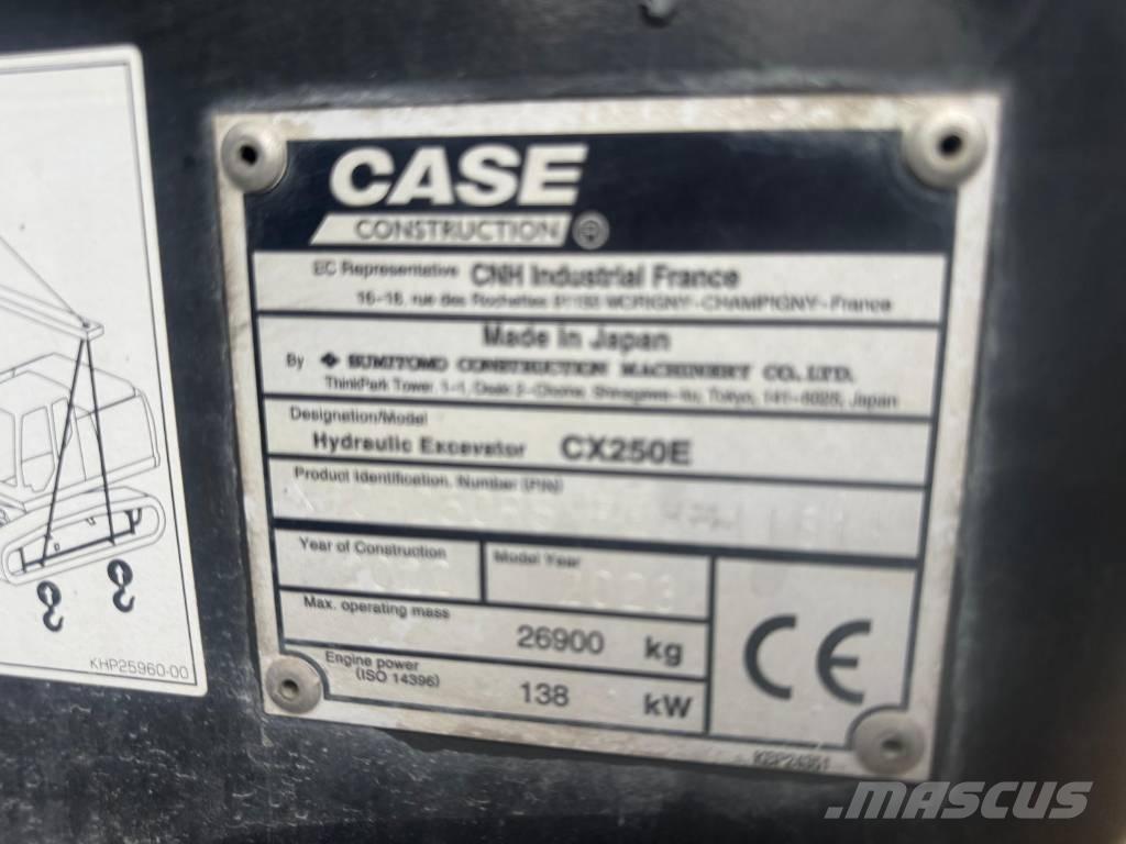 CASE CX 250 E Beltegraver
