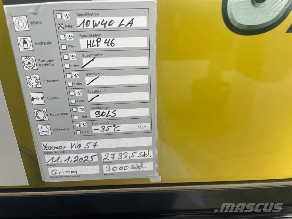 Yanmar Vio 57 - 6A Minigravere <7t