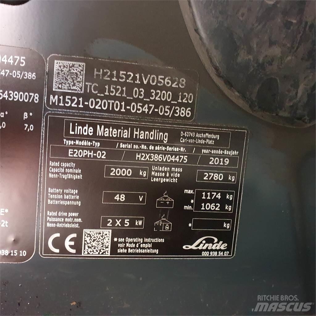Linde E20PH Elektriske trucker