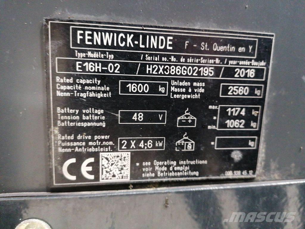 Linde E16H-02 Elektriske trucker