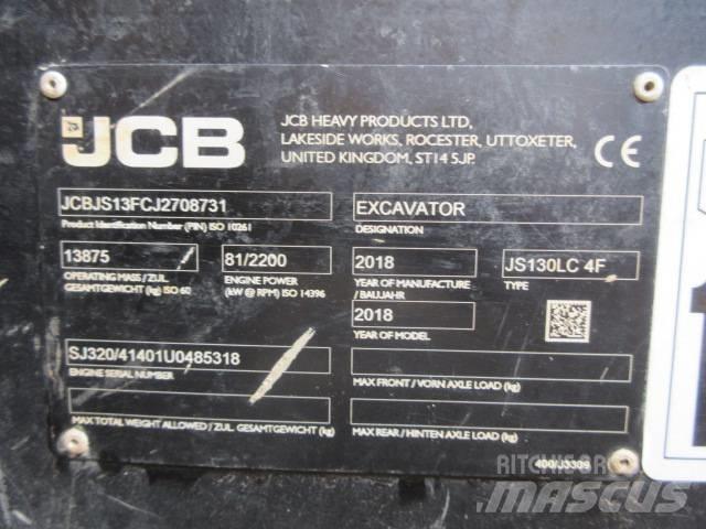JCB JS130LC Plus+ Beltegraver