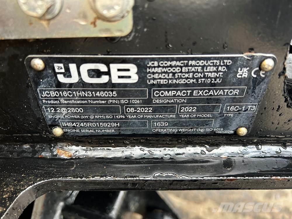 JCB 16C-1 Minigravere <7t