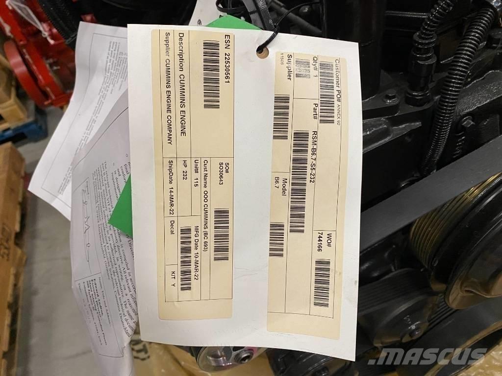 Cummins QSB6.7 Landbruk - Annet