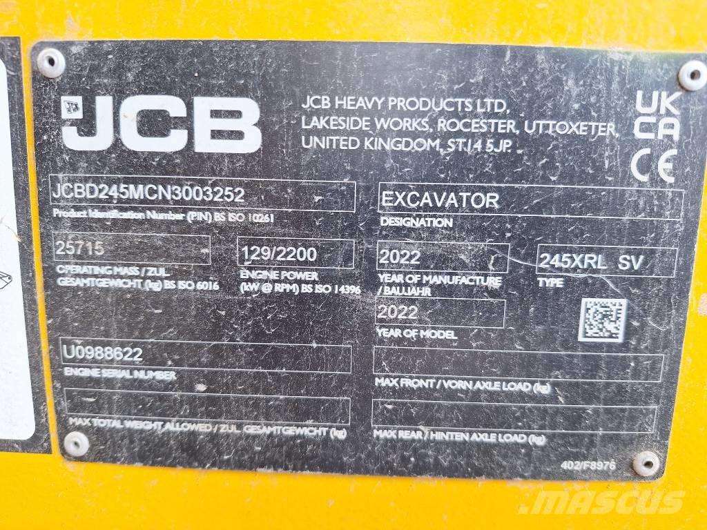 JCB 245 XR LC Beltegraver