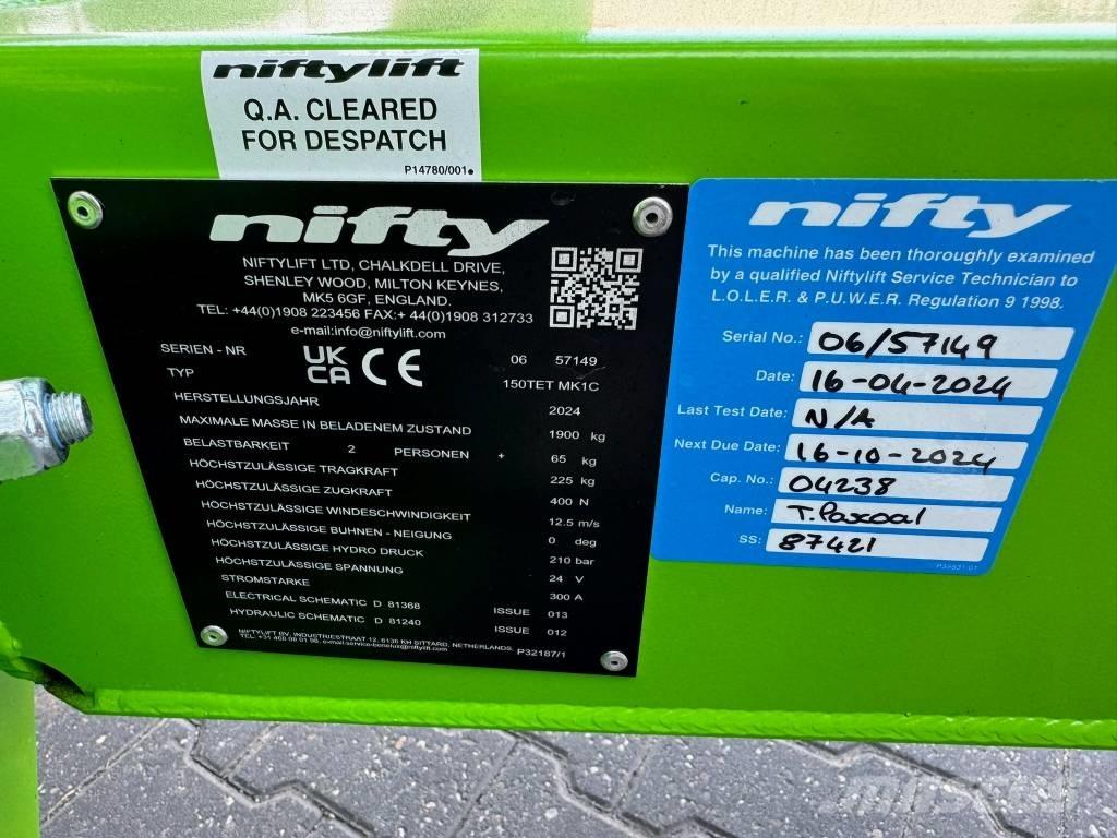 Niftylift 150 TET Tilhengerlifter