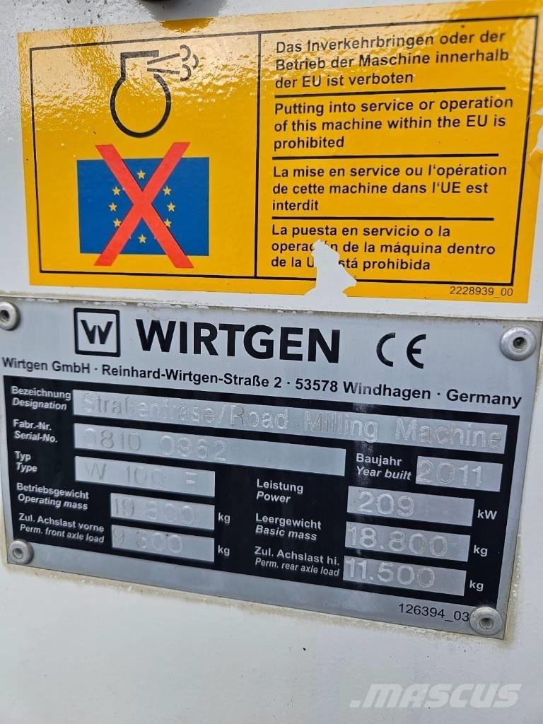 Wirtgen W 100 F Asfalt-kaldfresere