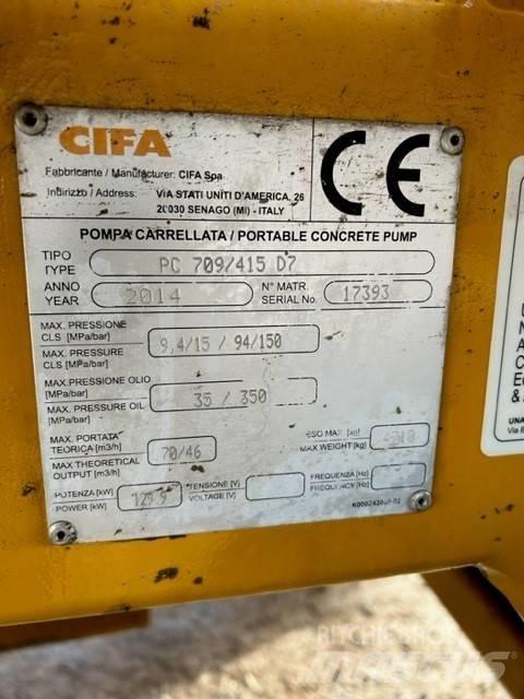Cifa PC 709 / 415 D7 Betongpumpe biler