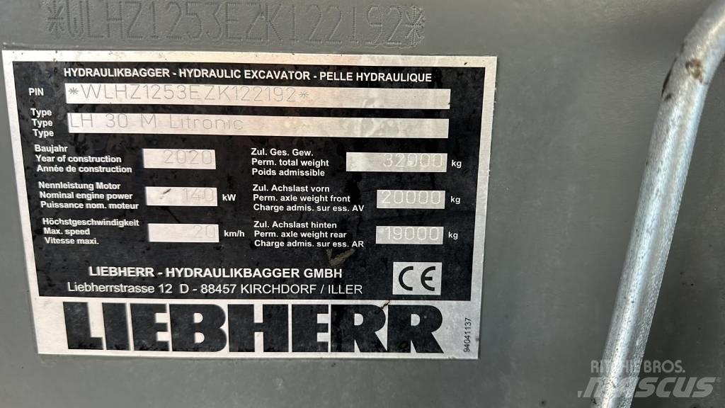 Liebherr LH 30 M Gravemaskiner for avfallshåndtering