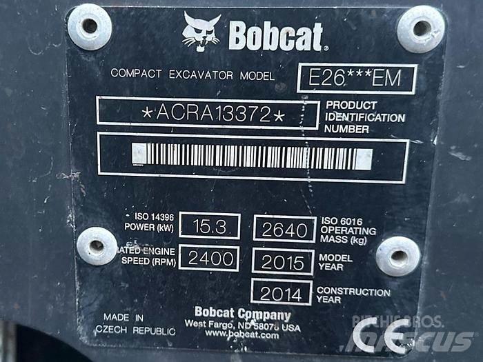 Bobcat E26 Minigravere <7t