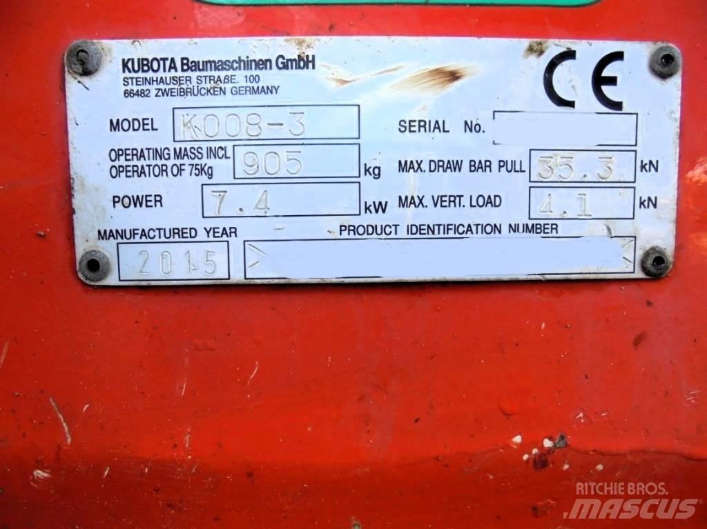 Kubota K 008-3 Minigravere <7t