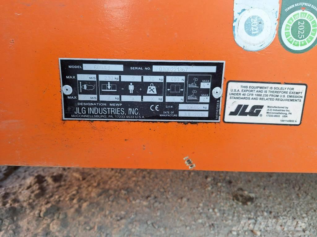JLG 600AJ Leddede bomlifter