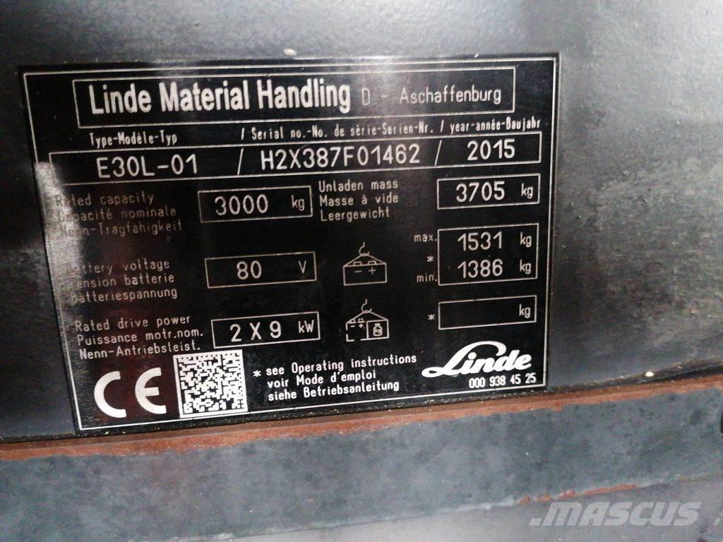 Linde E30L-01 Elektriske trucker