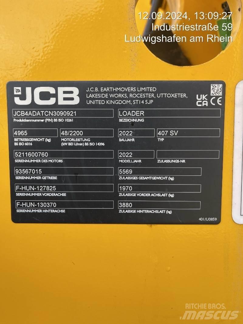 JCB 407 Hjullastere