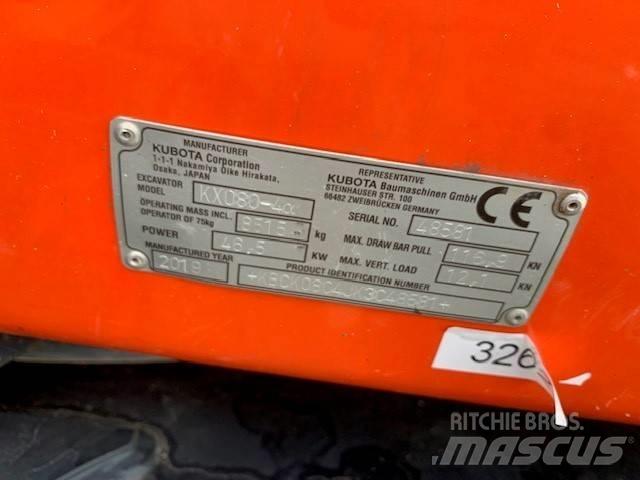 Kubota KX 080-4 Midigravere 7 - 12t