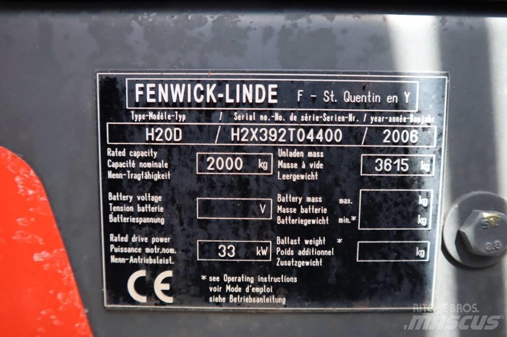 Linde H20D 2000 Kg Diesel Trucker