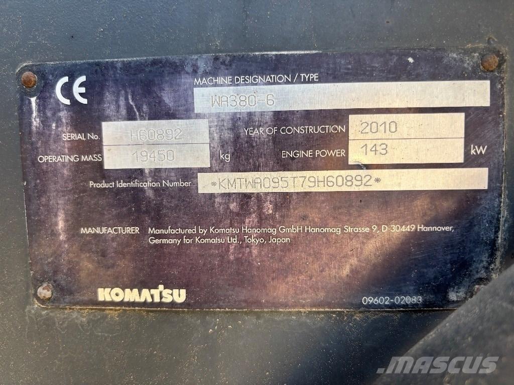 Komatsu WA 380-6 Hjullastere