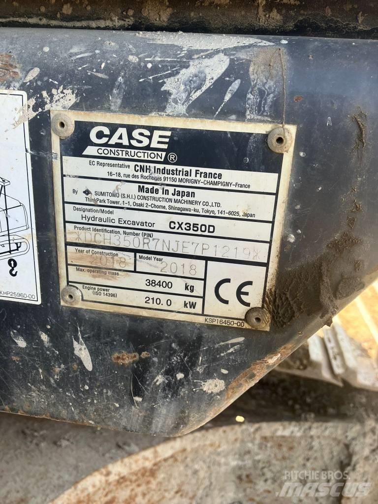 CASE CX 350 D Beltegraver