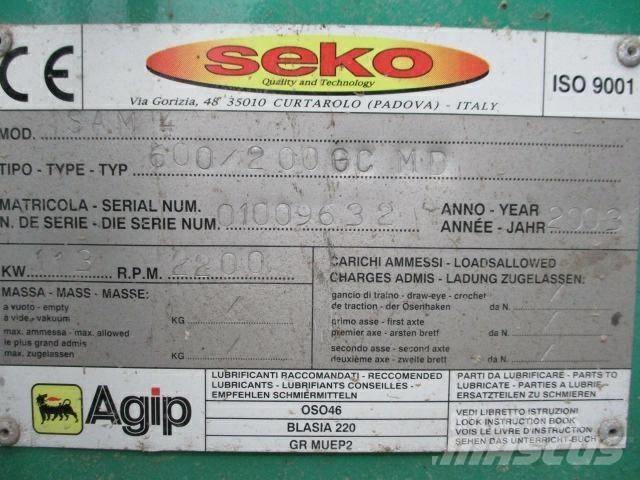 Seko 600/200GC MD Fliskuttere