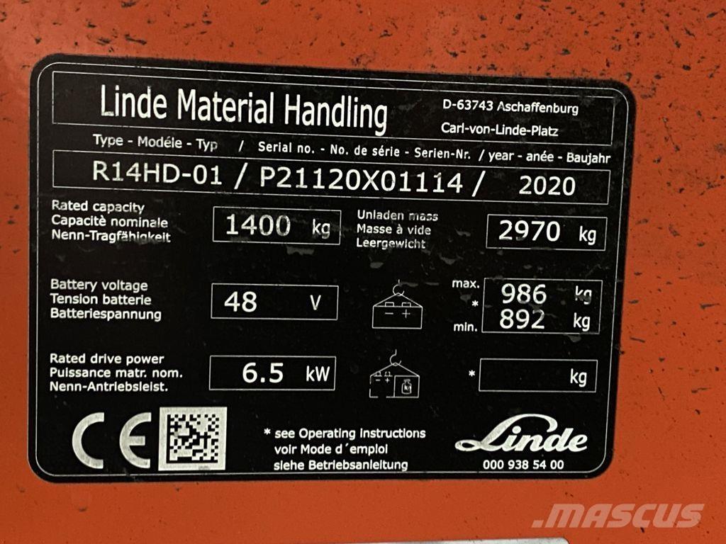 Linde R14HD-01 Skyvemasttruck