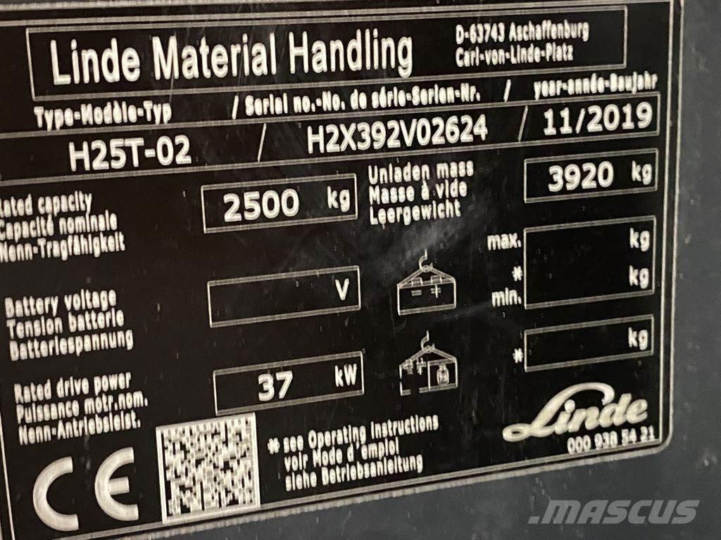 Linde H25T-02 Propan trucker