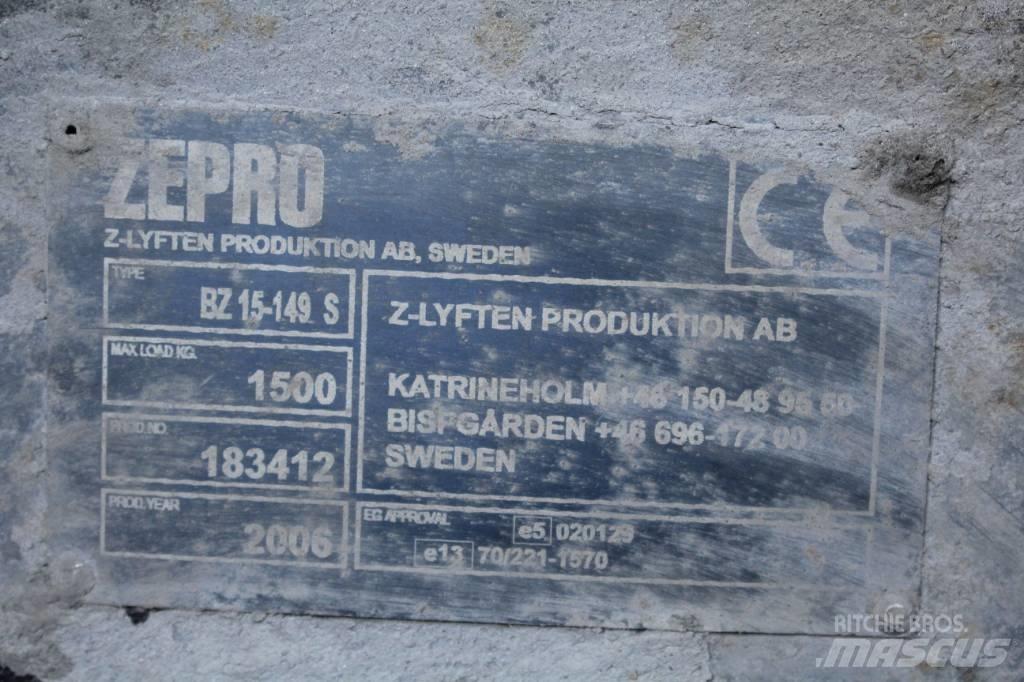  Zepro bakgavellyft Hydraulikk