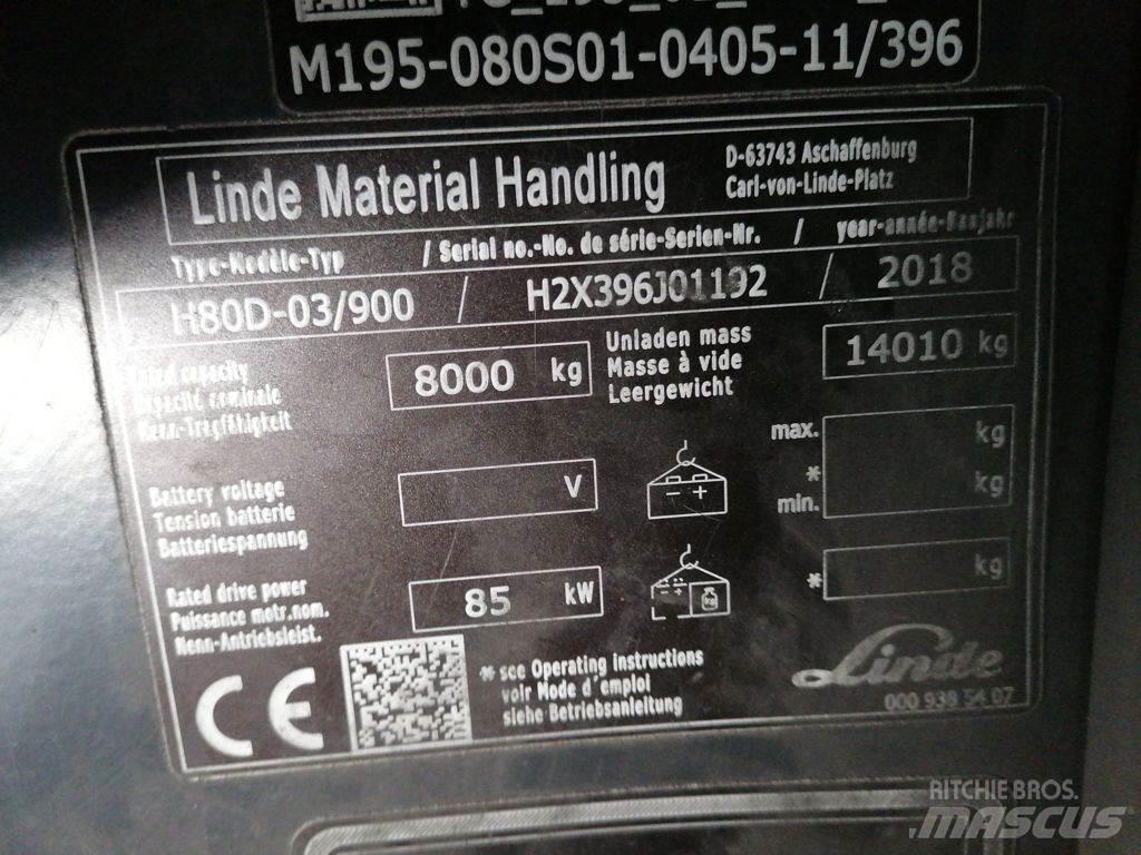 Linde H80D-03/900 Diesel Trucker