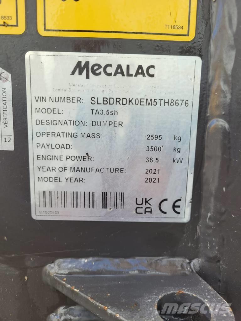 Mecalac TA 3.5 Mini dumpere