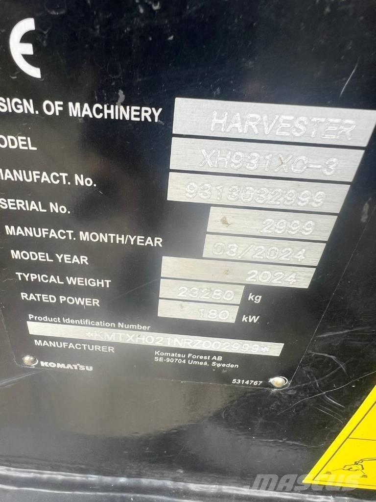 Komatsu 931 XC Hogstmaskiner