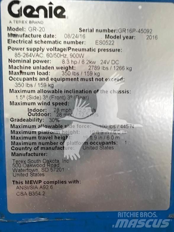 Genie GR20 Personløftere