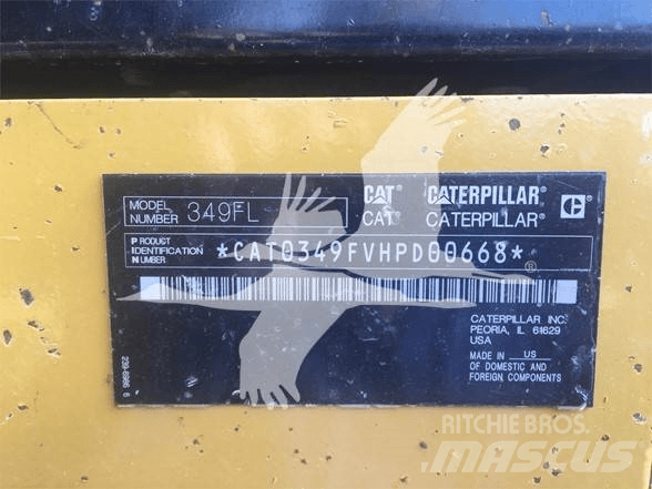 CAT 349FL Beltegraver