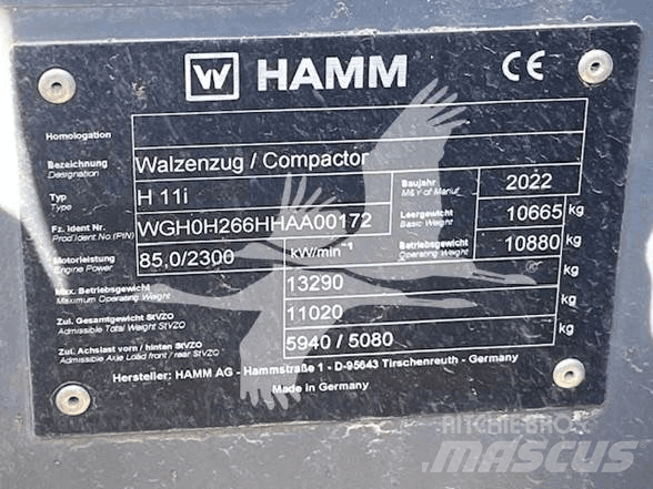 Hamm H11i Valsetog