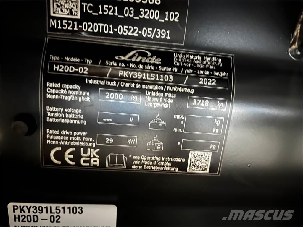 Linde H20D Diesel Trucker