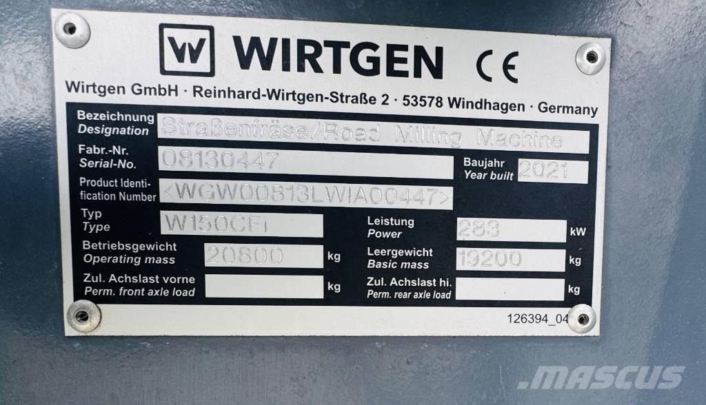 Wirtgen W 150 CFi Asfalt-kaldfresere