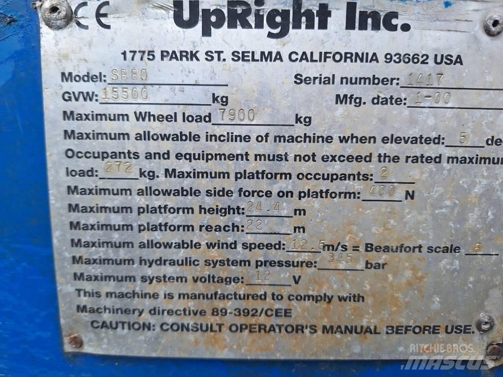 UpRight SB80 Teleskop bomlifter