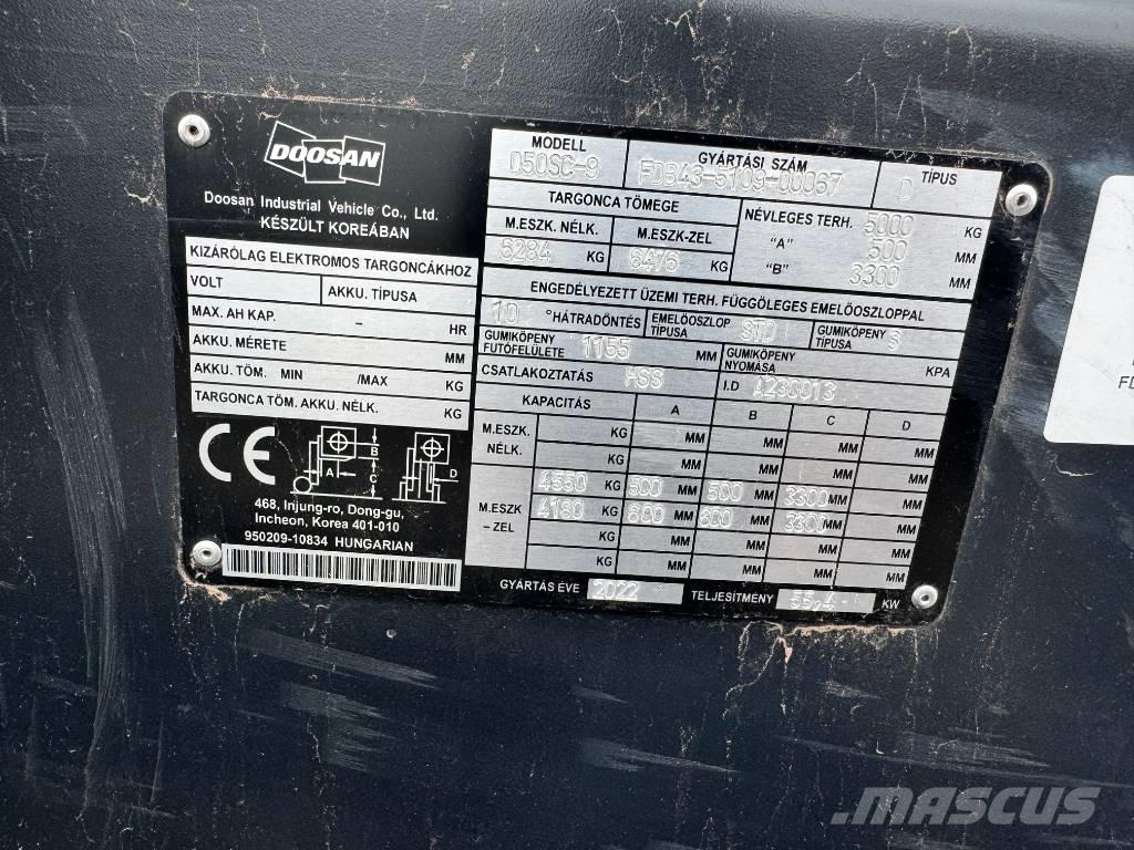 Doosan D 50,  130üó!!! 5t Diesel Trucker
