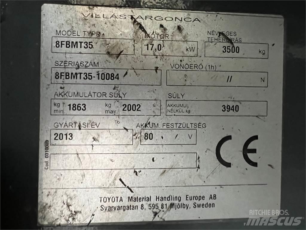 Toyota 8FBMT35 Elektriske trucker