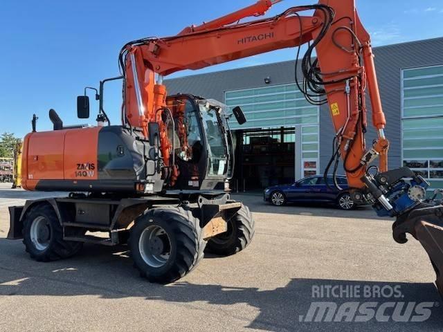 Hitachi ZX 140 W-5 Hjulgravere