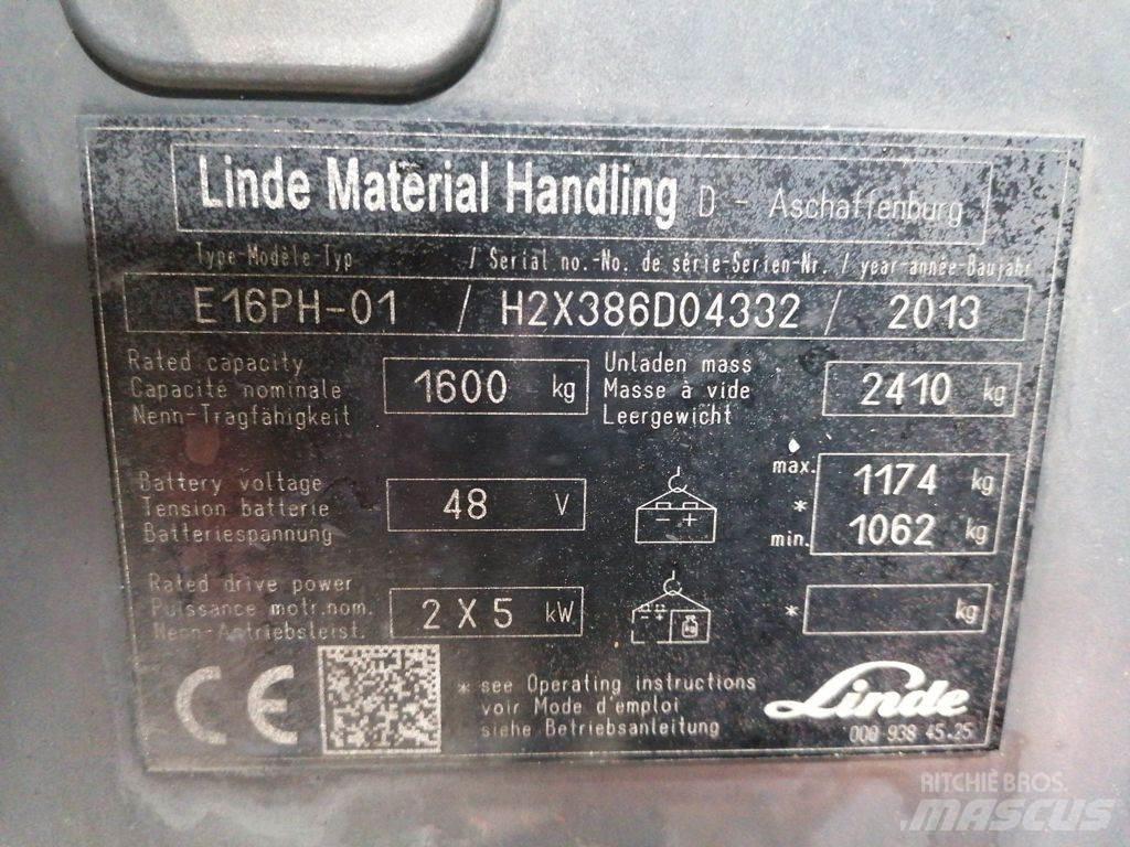 Linde E16PH-01 Elektriske trucker