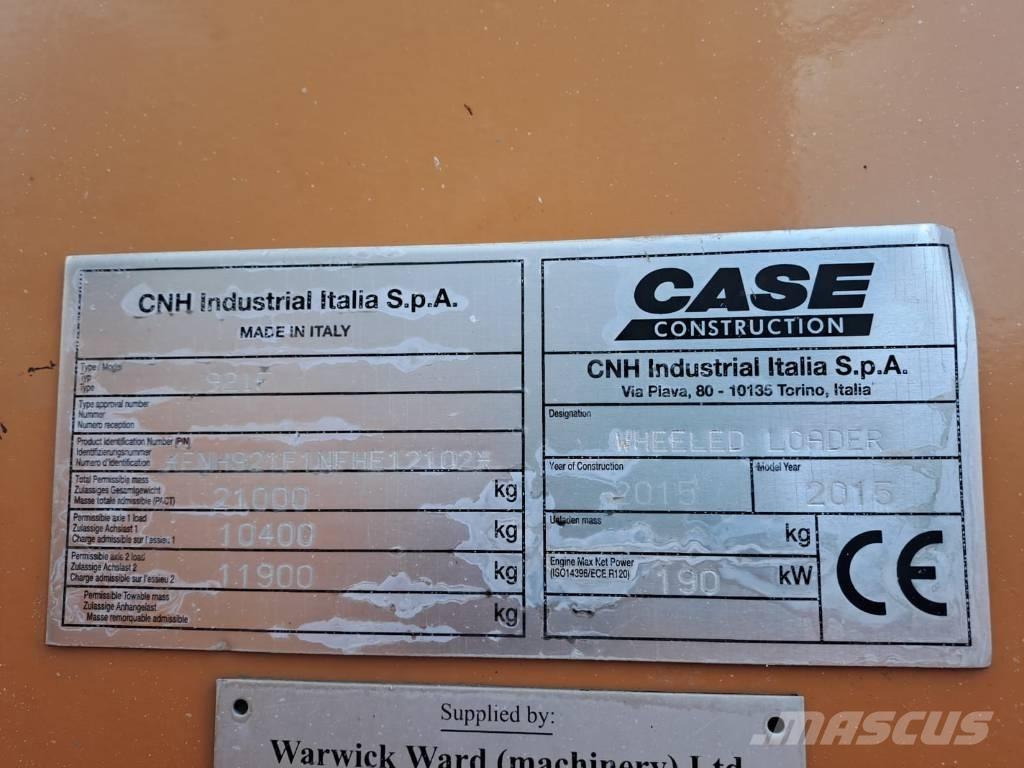 CASE 921FXR Hjullastere