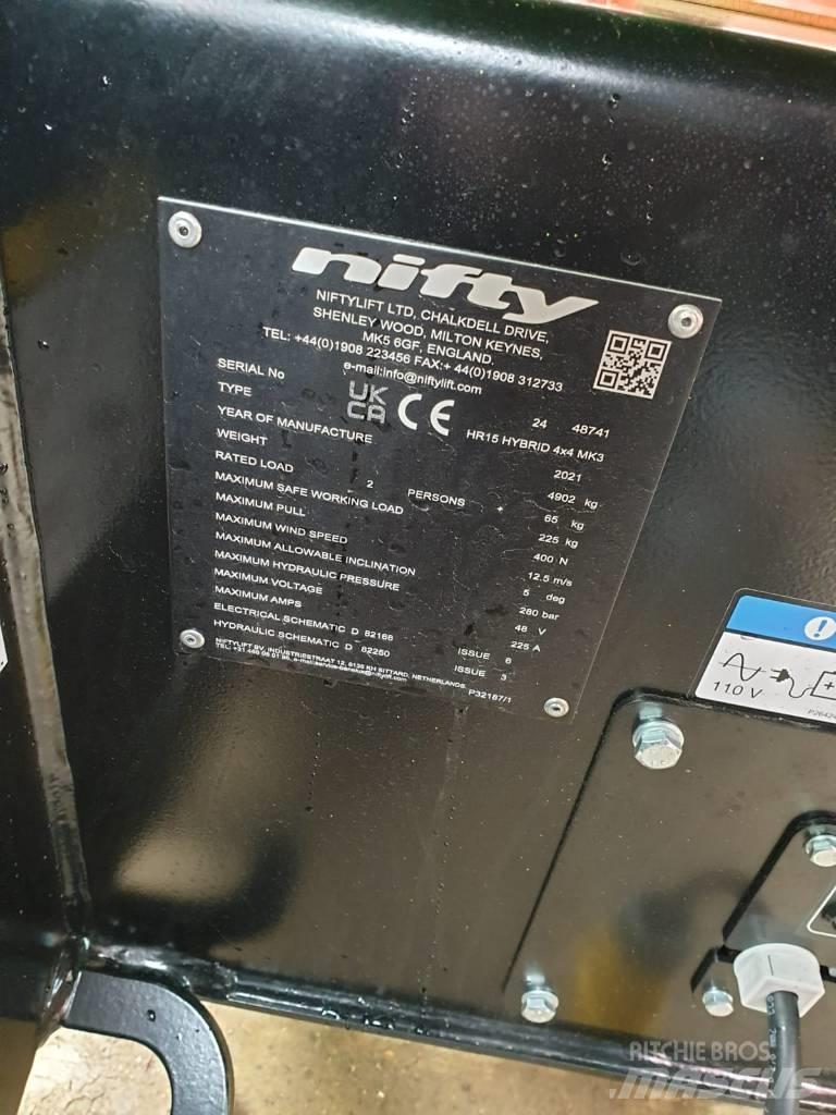 Niftylift HR15 Leddede bomlifter