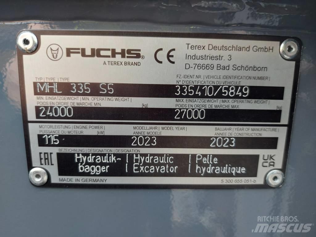 Fuchs MHL335F Gravemaskiner for avfallshåndtering